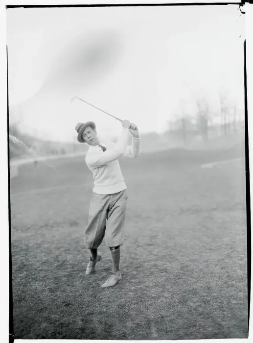 Framed Print : Man Playing Golf Framed Print : Man Playing Golf