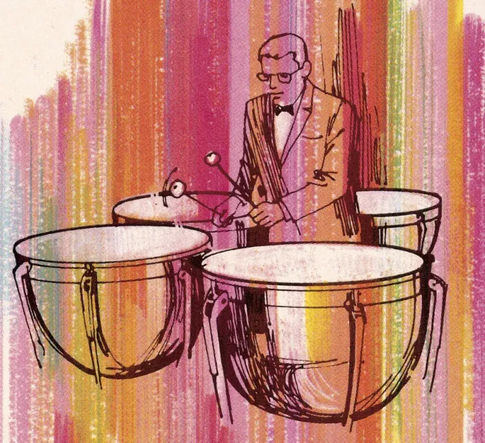 Framed Print : Man Playing Timpani Framed Print : Man Playing Timpani