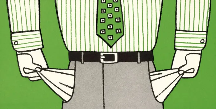 Framed Print : Man With Empty Pockets