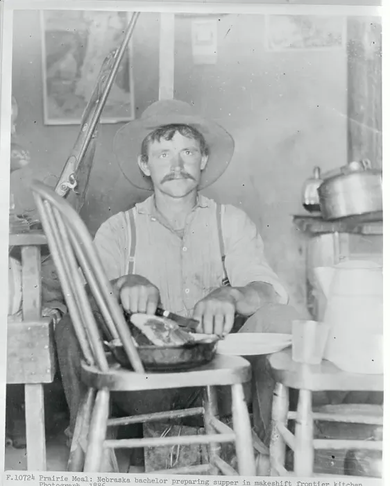 Framed Print : Man Preparing Dinner