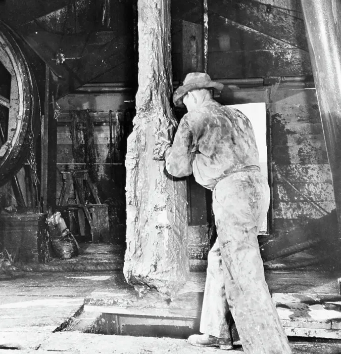 Framed Print : Man Preparing Drill For Boring; Grease Framed Print : Man Preparing Drill For Boring; Grease