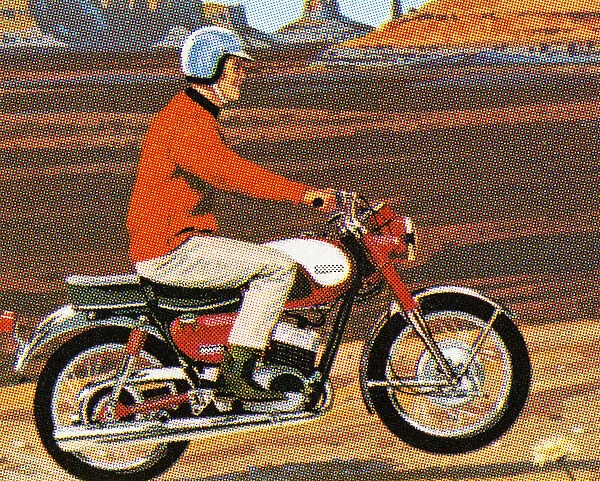 Man Riding a Motorcycle