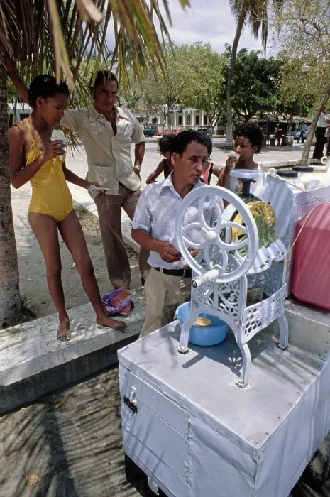 Framed Print : Man Selling Snow Cones Framed Print : Man Selling Snow Cones