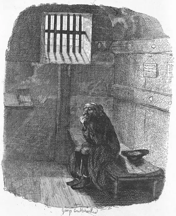 Framed Print : Man Sitting in Prison Cell Framed Print : Man Sitting in Prison Cell