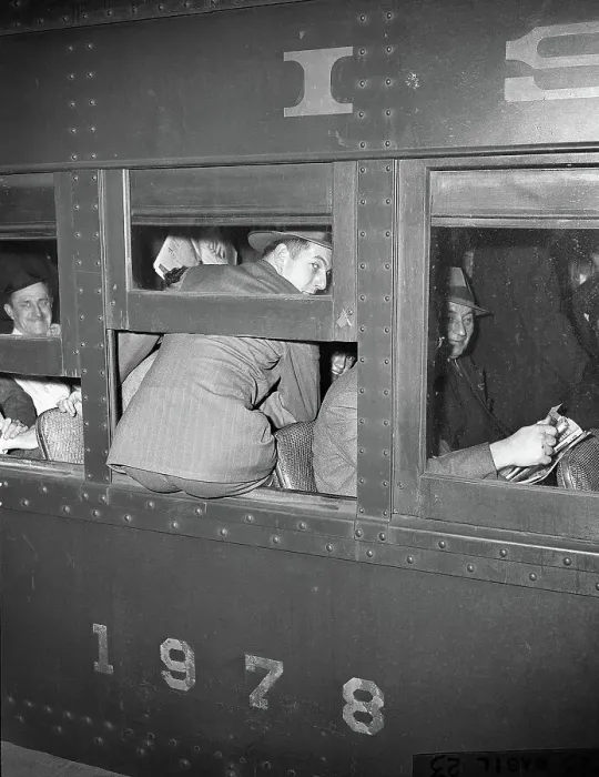 Framed Print : Man Sitting on Train Window Sill Framed Print : Man Sitting on Train Window Sill