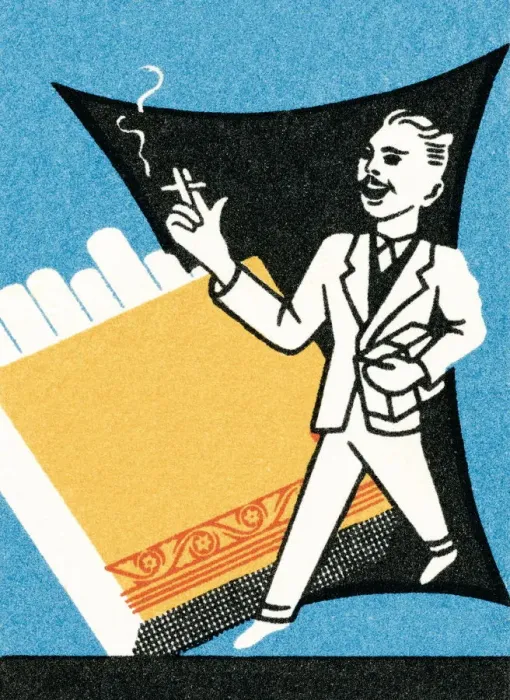 Framed Print : Man smoking Framed Print : Man smoking