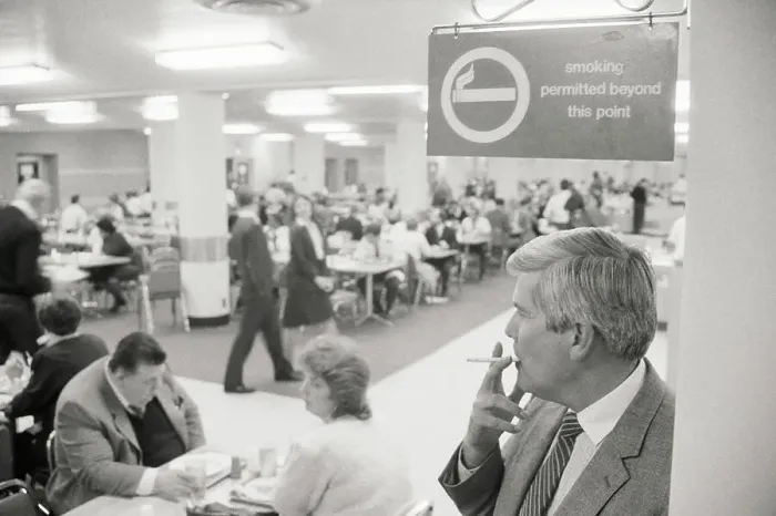 Framed Print : Man Smoking In Smoking Section at Pentagon Framed Print : Man Smoking In Smoking Section at Pentagon