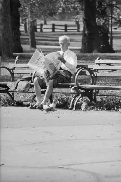 Framed Print : Man and Squirrel Enjoying Central Park Framed Print : Man and Squirrel Enjoying Central Park