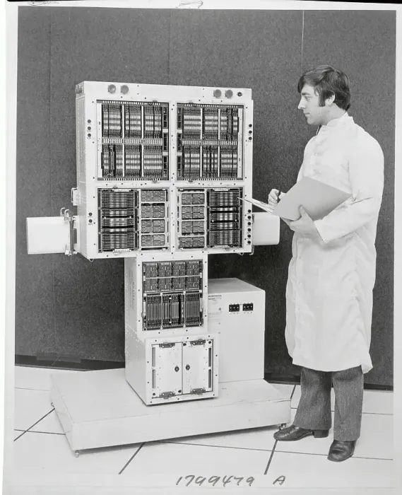 Framed Print : Man Standing by UNIVAC 1832 Multiprocessor Framed Print : Man Standing by UNIVAC 1832 Multiprocessor