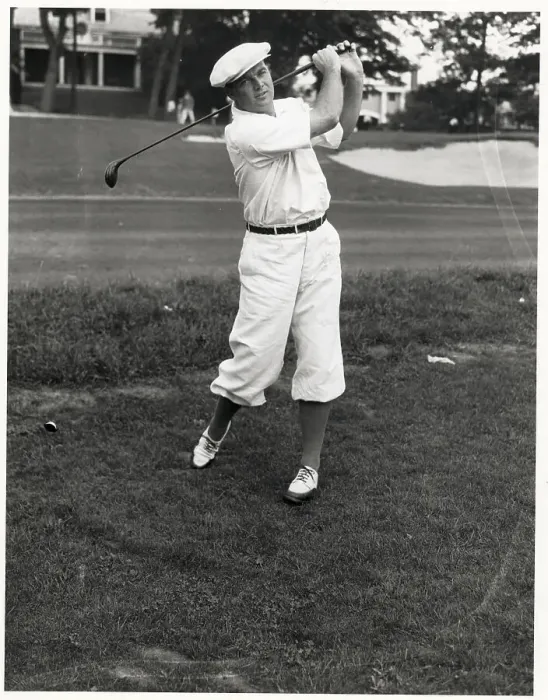 Framed Print : Man Swinging Golf Club Framed Print : Man Swinging Golf Club