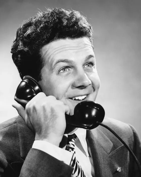 Framed Print : Man talking on phone Framed Print : Man talking on phone