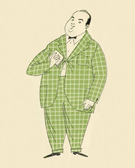 Framed Print : Man Wearing Checked Suit Framed Print : Man Wearing Checked Suit