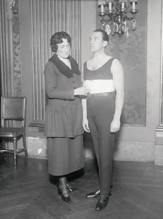 Framed Print : Man Wearing a Corset Framed Print : Man Wearing a Corset