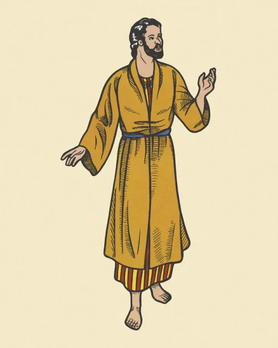 Framed Print : Man Wearing a Robe