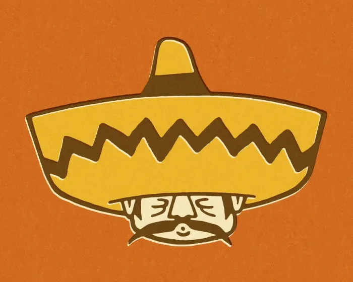 Framed Print : Man Wearing Sombrero Framed Print : Man Wearing Sombrero