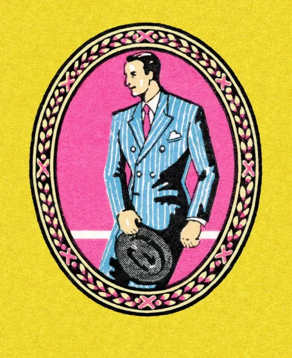Framed Print : Man Wearing a Suit Framed Print : Man Wearing a Suit