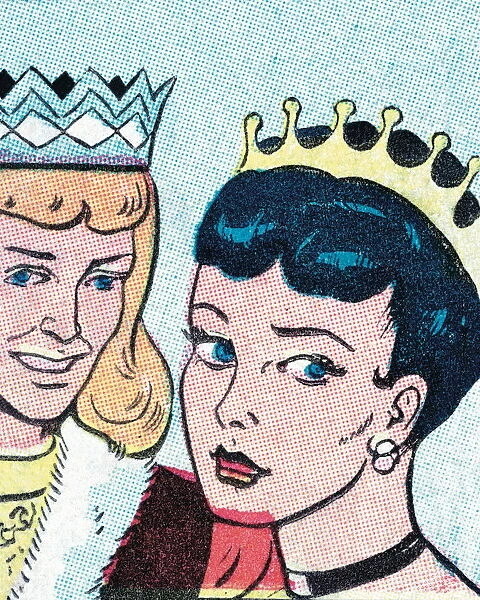 Man and Woman Both Wearing Crowns