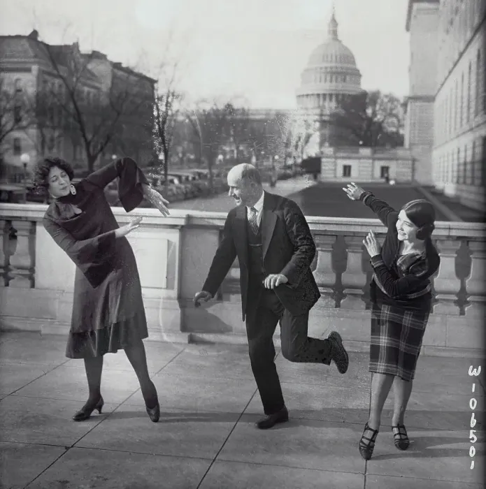 Framed Print : Man and Women Dancing Charleston by Capitol Building Framed Print : Man and Women Dancing Charleston by Capitol Building