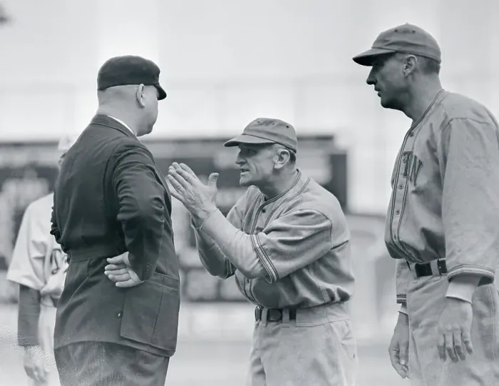 Framed Print : Manager Casey Stengel Arguing with Umpire Framed Print : Manager Casey Stengel Arguing with Umpire