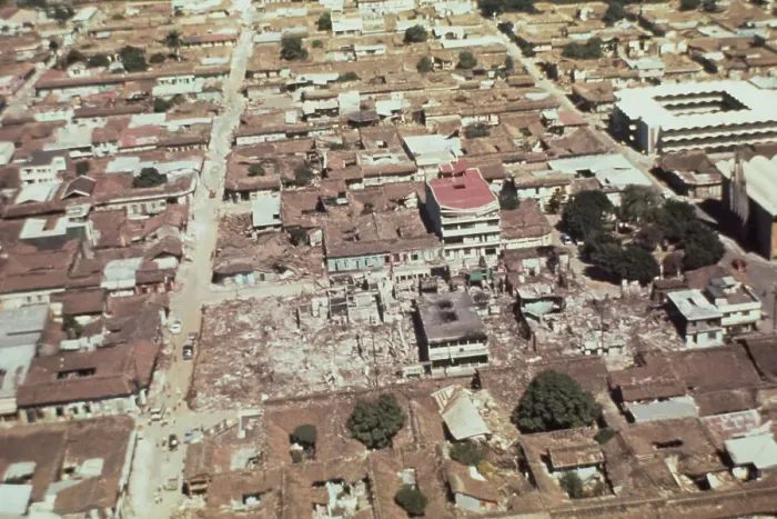 Framed Print : Managua after Earthquake Framed Print : Managua after Earthquake