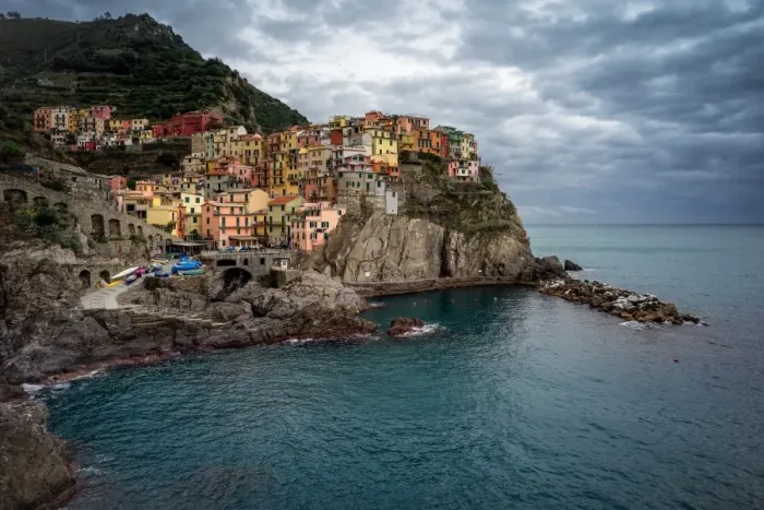 Framed Print : Manarola, Cinque terre, La Spezia, Liguria, Italy
