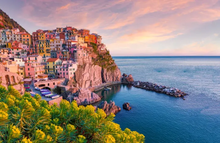 Framed Print : Manarola at sunet, Cinque Terre National Park, Liguria, Italy Framed Print : Manarola at sunet, Cinque Terre National Park, Liguria, Italy