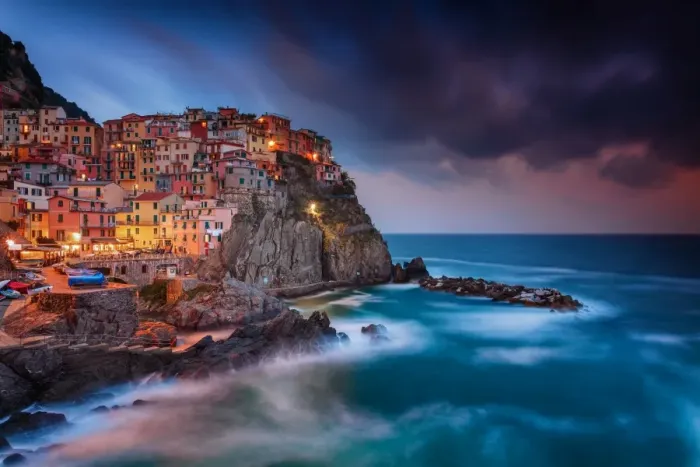 Framed Print : Manarola Sunset, Cinque Terre (Italy)