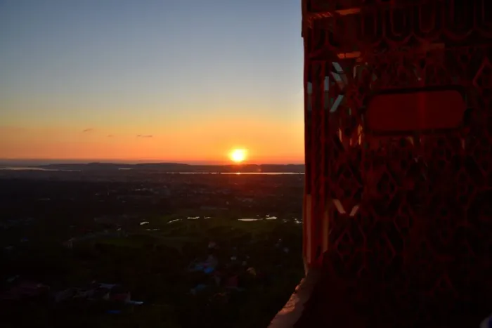 Framed Print : Mandalay hill sunset