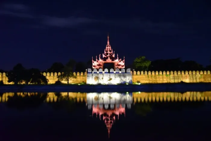 Framed Print : Mandalay by night Framed Print : Mandalay by night