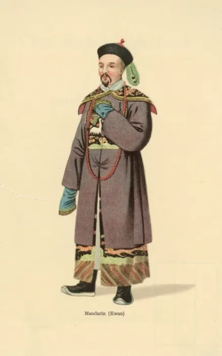 Framed Print : Mandarin. circa 1800: A mandarin or Chinese civil servant in traditional dress Framed Print : Mandarin. circa 1800: A mandarin or Chinese civil servant in traditional dress