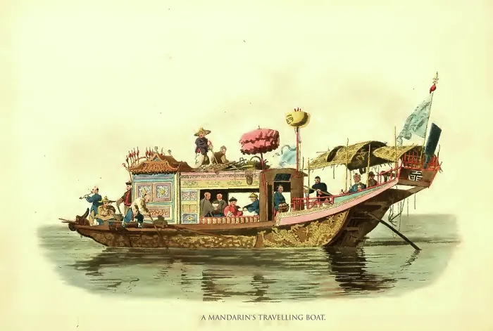Framed Print : Mandarin's Travelling Boat Framed Print : Mandarin's Travelling Boat