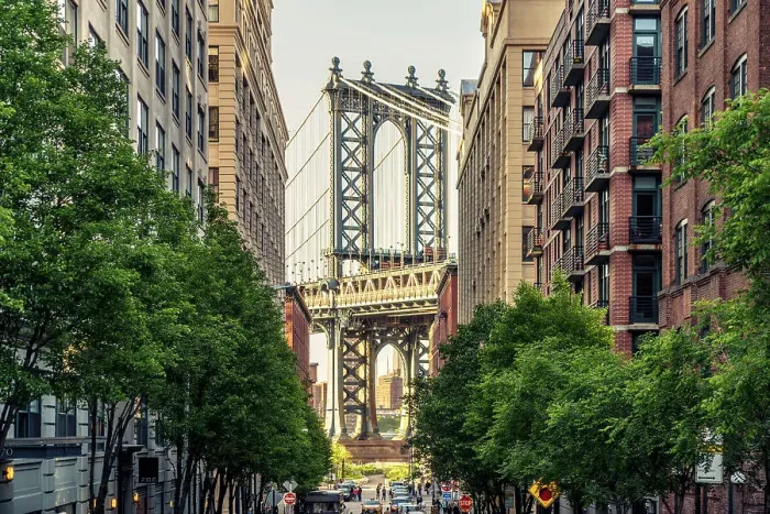 Framed Print : Manhattan Bridge - New York - USA Framed Print : Manhattan Bridge - New York - USA
