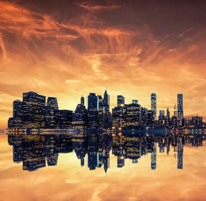 Framed Print : Manhattan cityscape Framed Print : Manhattan cityscape