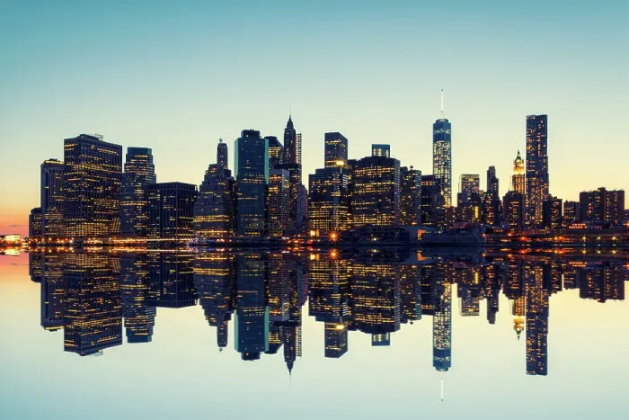 Framed Print : Manhattan cityscape
