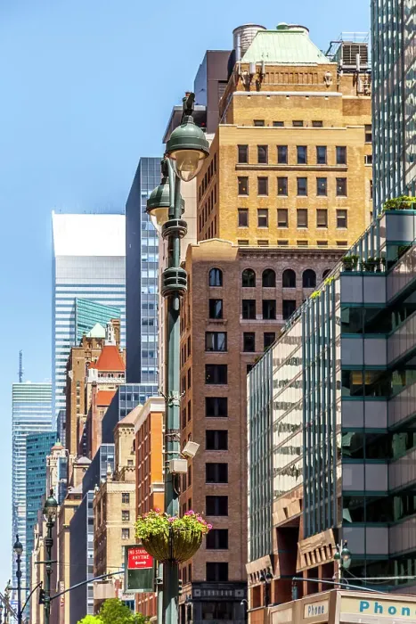 Framed Print : Manhattan street view Framed Print : Manhattan street view