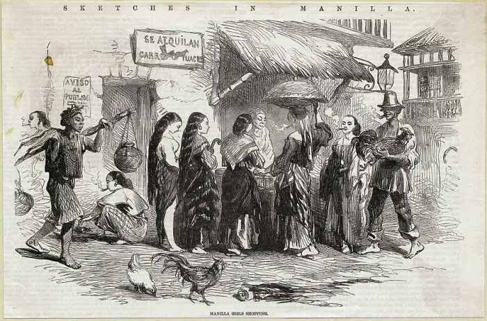 Framed Print : Manila Street Market Scene Framed Print : Manila Street Market Scene