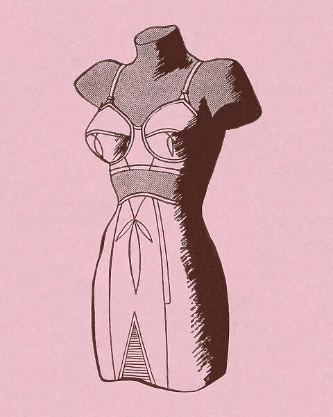 Mannequin Wearing Bra and Girdle