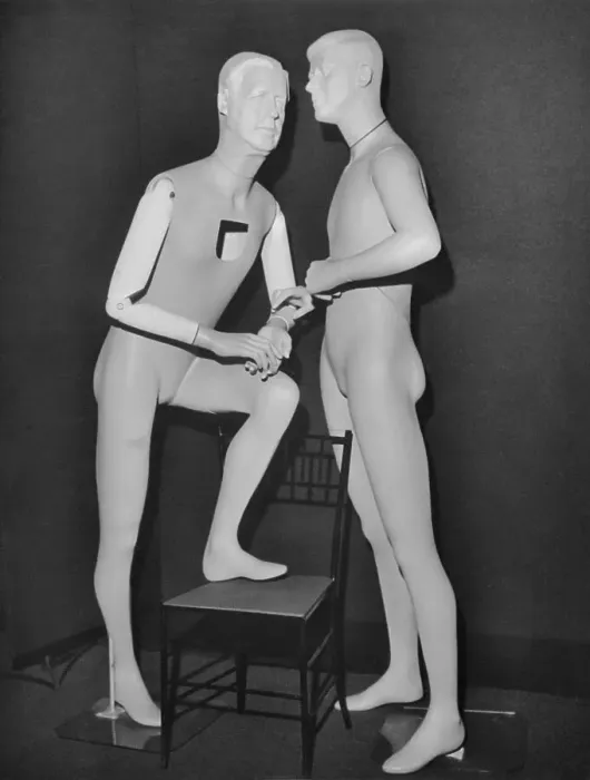 Framed Print : Mannequins Resembling Political Figures