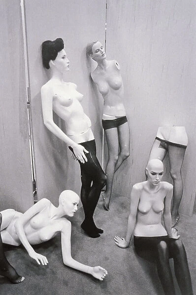 Mannequins in storage room