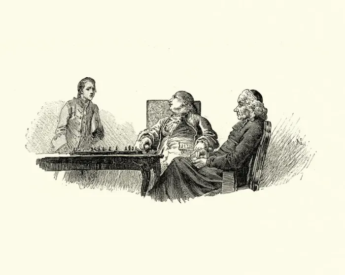 Framed Print : Manon Lescaut - Game of chess interrupted Framed Print : Manon Lescaut - Game of chess interrupted
