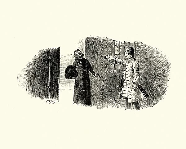 Manon Lescaut - Man arguing with a priest, 18th Century