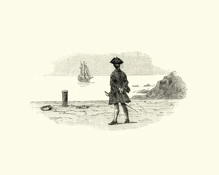 Framed Print : Manon Lescaut - Watching a ship sail away, 18th Century Framed Print : Manon Lescaut - Watching a ship sail away, 18th Century