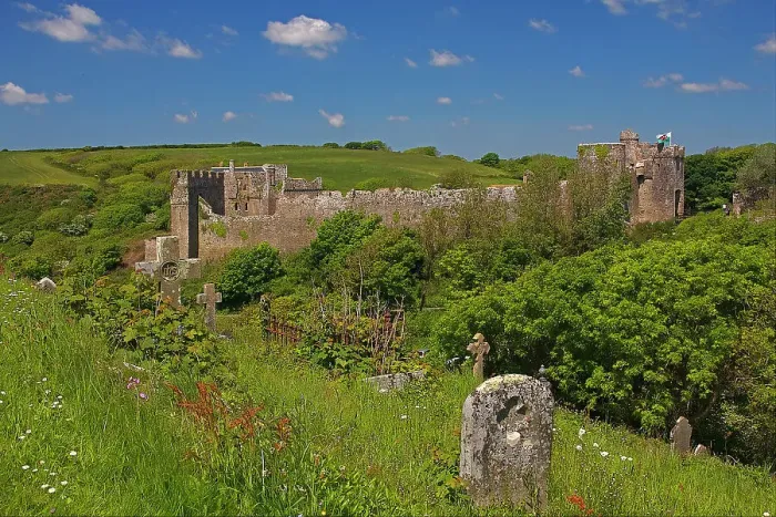 Framed Print : Manorbier Castle, Manorbier, Pembrokeshire, Wales, United Kingdom Framed Print : Manorbier Castle, Manorbier, Pembrokeshire, Wales, United Kingdom