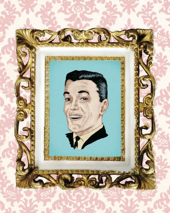 Framed Print : Mans face in frame