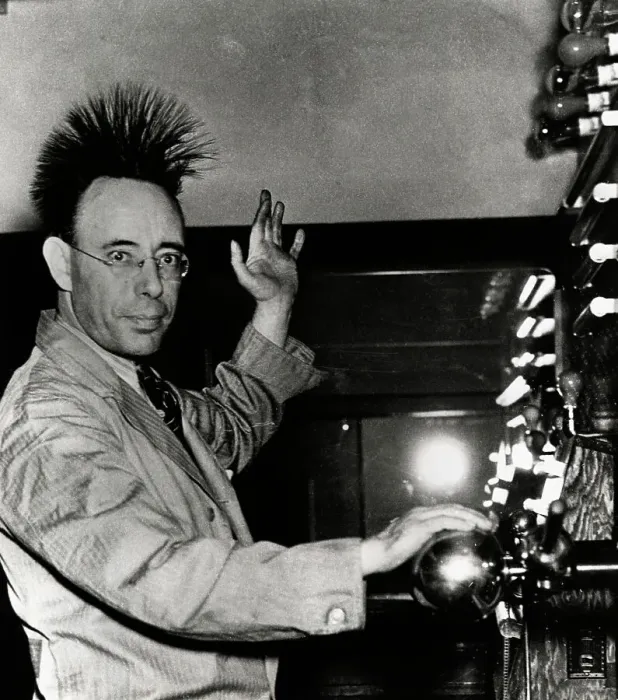 Framed Print : Man's Hair Stands Up During Static Electricity Experiment Framed Print : Man's Hair Stands Up During Static Electricity Experiment