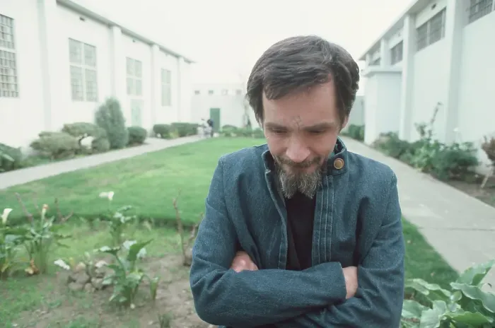 Framed Print : Manson at California Medical Facility