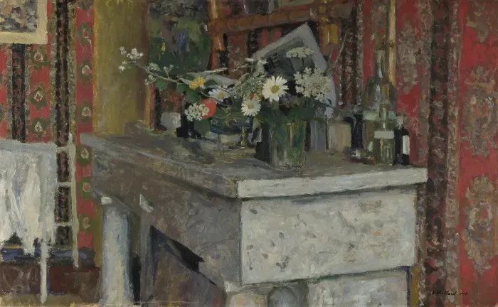 Framed Print : The Mantelpiece (La Cheminée), 1905. Artist: Vuillard, Édouard (1868-1940) Framed Print : The Mantelpiece (La Cheminée), 1905. Artist: Vuillard, Édouard (1868-1940)