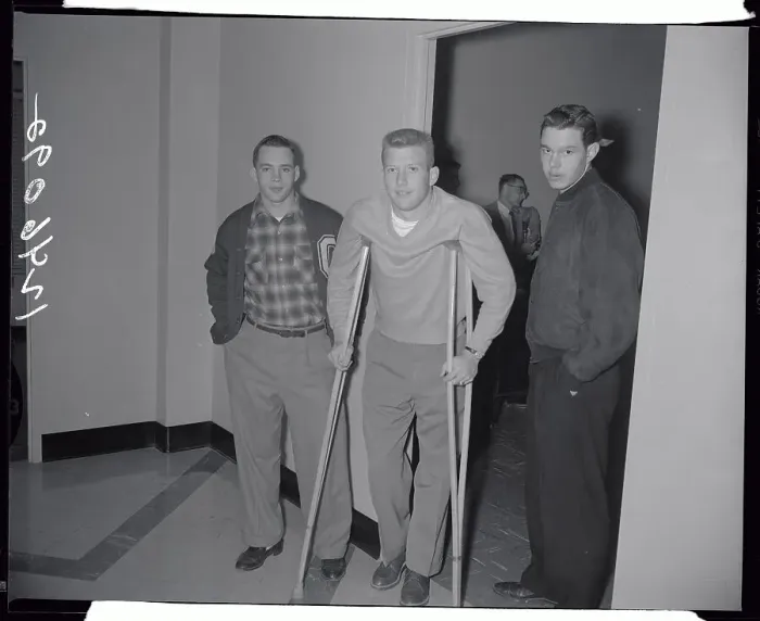 Framed Print : Mantle Leaving Hospital Framed Print : Mantle Leaving Hospital
