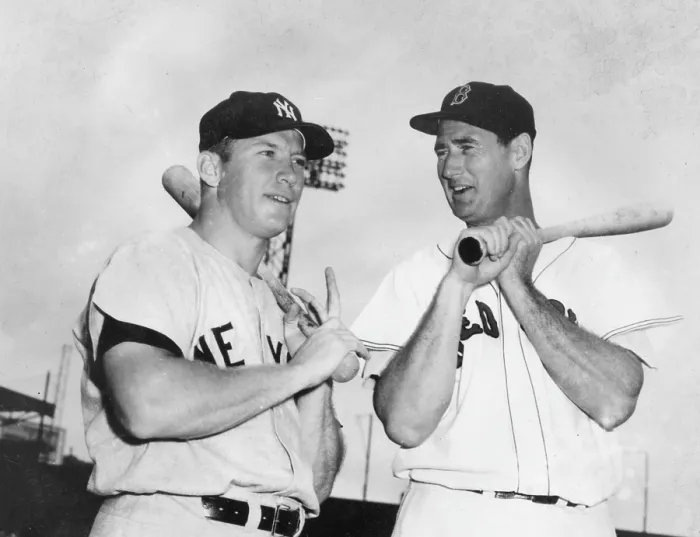 Framed Print : Mantle & Williams In Fenway Park