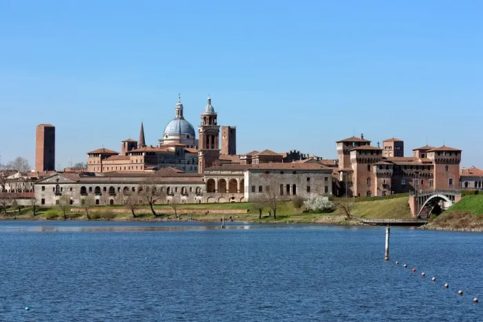 Framed Print : Mantua. Skyline profile of medieval city of Mantua Framed Print : Mantua. Skyline profile of medieval city of Mantua